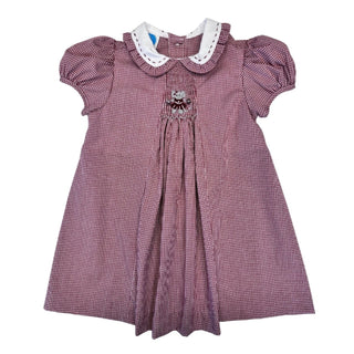 Girls Elephant Smocked Dress