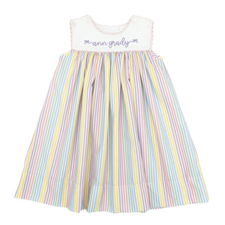 Charming Dress - Petunia Pinstripe