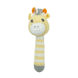 Crochet Knit Rattle - Giraffe