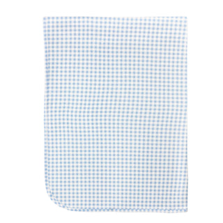 Printed Receiving Blanket - Blue Gingham