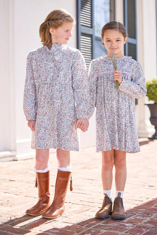 Ruffled Shirt Dress - Margaux Floral