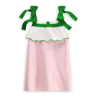 Anna Dress - Pink Bubble Stripe