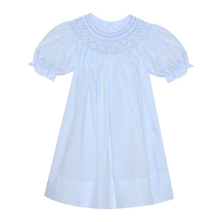 Savannah Bishop Dress with Geometric Smocking