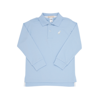 Prim & Proper Polo Long Sleeve - Beale Street Blue