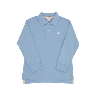 Prim & Proper Polo Long Sleeve - Barrington Blue