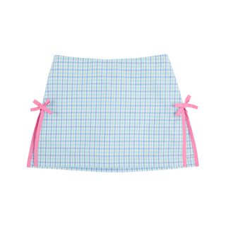 Clay's Club Skort - Sunset Blvd Blue Plaid