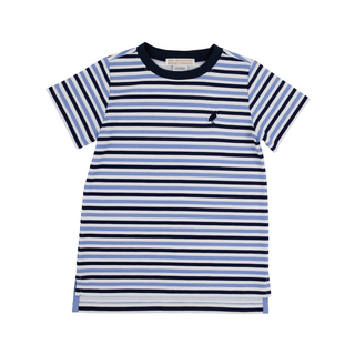 Carter Crewneck - Kennedy Cruise Stripe Nantucket Navy