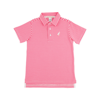 Prim & Proper Polo - Palm Springs Punch Stripe