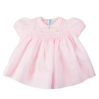 Rosebud Detail Smocked Dress