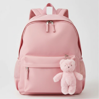 Mini Bear Bag Charm -  Pink