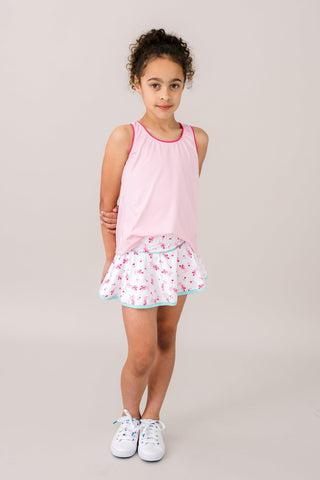 Riley Tank - Cotton Candy Pink with Power Pink