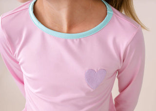 Bridget Basic Long-sleeve Tee - Cotton Candy Pink