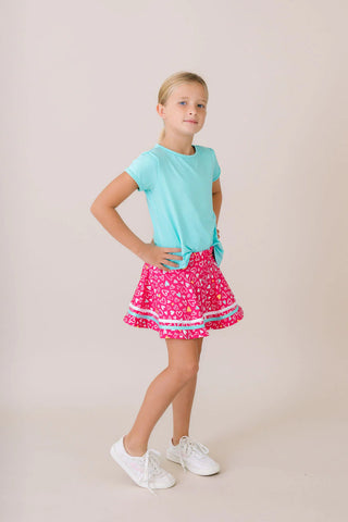 Bridget Basic Tee - Totally Turquoise