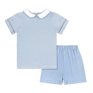 *PRE-ORDER* Sibley Short Set - Seaside Blue Ministripe