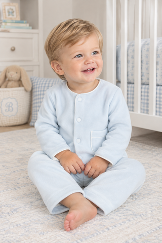 Fleece Pant Set - Blue