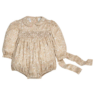 Smocked Charlotte Bubble - Camden Floral