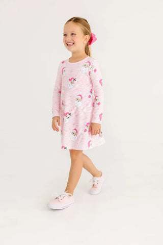 Long-sleeve Polly Play Dress - Dear Santa