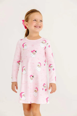 Long-sleeve Polly Play Dress - Dear Santa