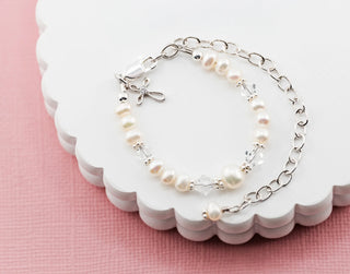 Baptism to Bride Baby Cross Bracelet