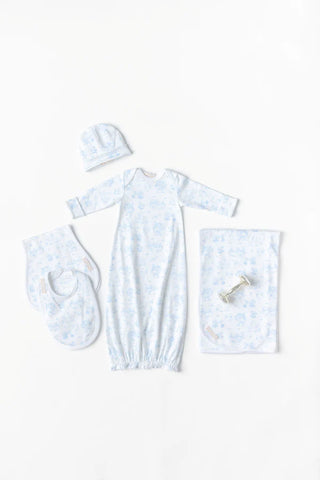 Baby Buggy Blanket - Sir Proper's Sweet Arrival (Beale Street Blue)