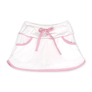 Tiffany Tennis Skort - Pure Coconut with Cotton Candy Pink