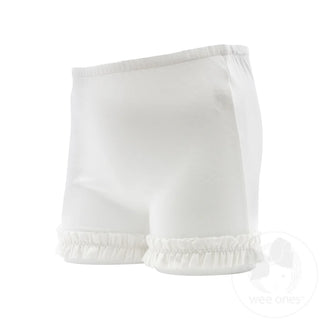 WunderShorts™ with Ruffle Trim - White