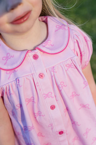 Knit Whitley Dress - Simply Sweet Pink Bows