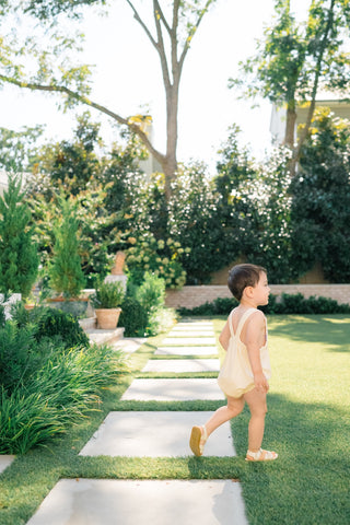 *PRE-ORDER* Boys Pima Knit Sunbubble - Yellow Stripe