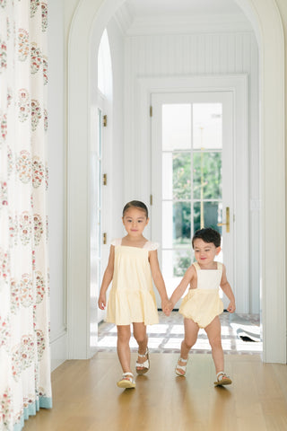 *PRE-ORDER* Pima Knit Sundress - Yellow Stripe