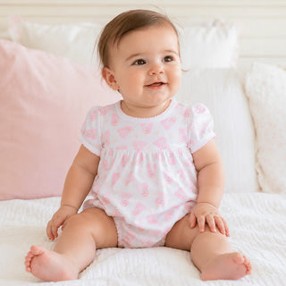Girls Yoke Bubble - Pink Baby Boo