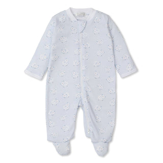 Boys Fleecy Sheep Printed Zip Footie