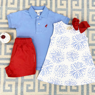 Prim & Proper Polo - Barbados Blue