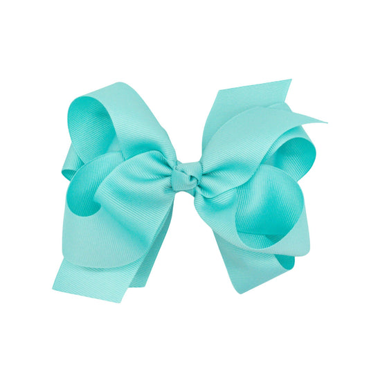 Size 6 Solid Double Grosgrain Hair Bow
