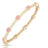 Gold with Pink Hearts