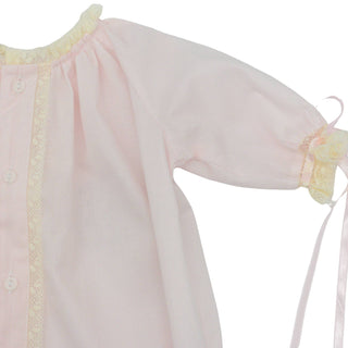 Girls Carter Daygown with Flower Hand-embroidery