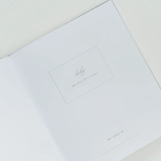 Linen Baby Memory Book - Blue