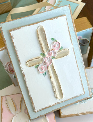 Cross with Roses Panel