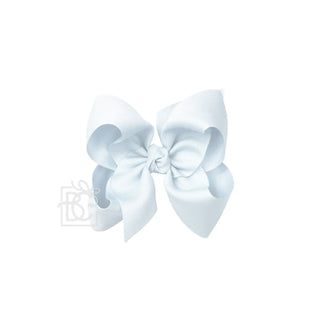 Grosgrain Double Knot Hair Bow - Powder Blue