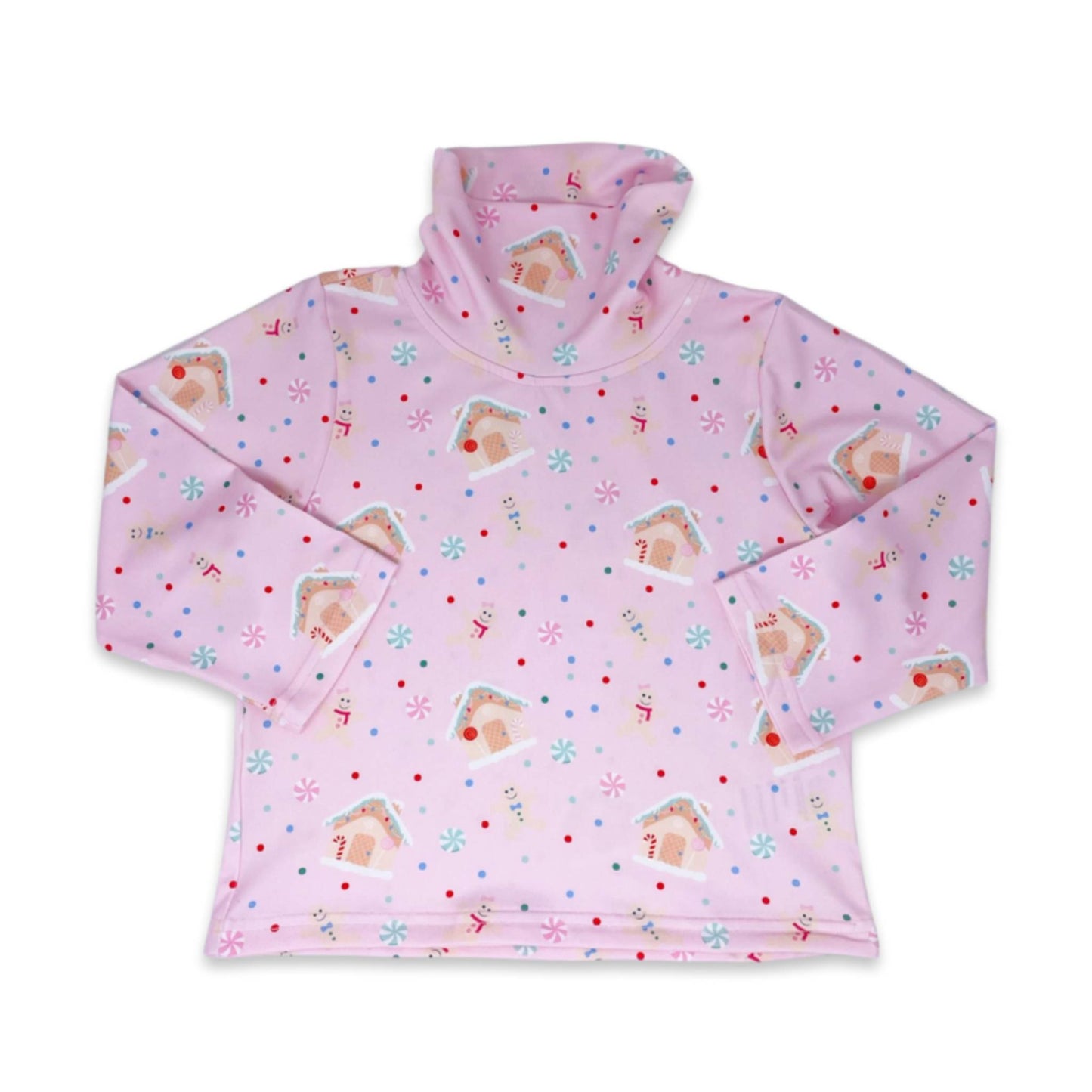 Girls Gingerbread Tot Turtleneck