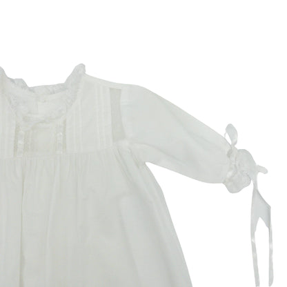 Girls Reilly Christening Gown with Hand-embroidery