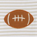 Gray Stripe Football