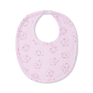 Girls Fleecy Sheep Printed Bib