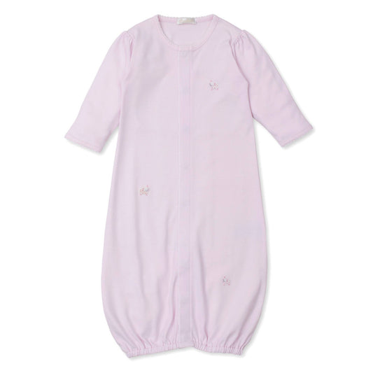 Girls Fleecy Sheep Converter Gown with Hand Embroidery