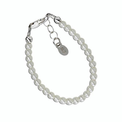 Serenity 2 Sterling Silver and Dainty Pearl Bracelet