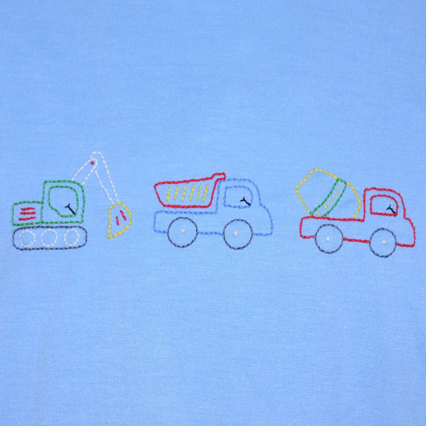 Construction Embroidered Tee
