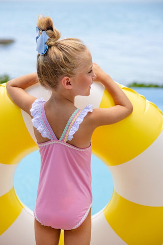 Long Bay Bathing Suit - Hamptons Hot Pink