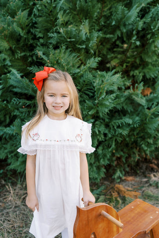 Hope Chest Dress with Embroidery - Wreaths