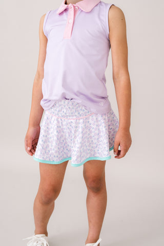 Quinn Skort - Blissful Blooms with Totally Turquoise