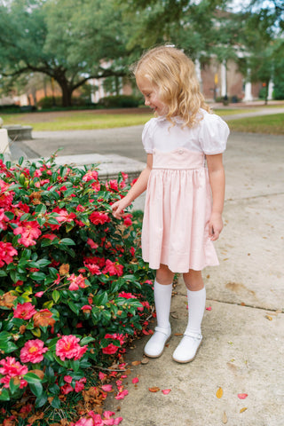 Sundays Best Dress (Velveteen) - Pink