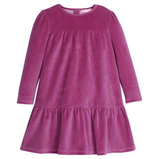 Lisle Dress - Magenta Velour